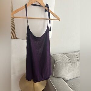 Talbots Halter Knit Purple Y2K 90’s  Goth Fairy Top PXL